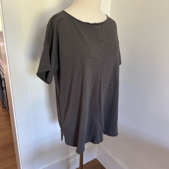Eileen Fisher Oversized Tee boatneck drop shoulder - Small - Picture 1 of 5